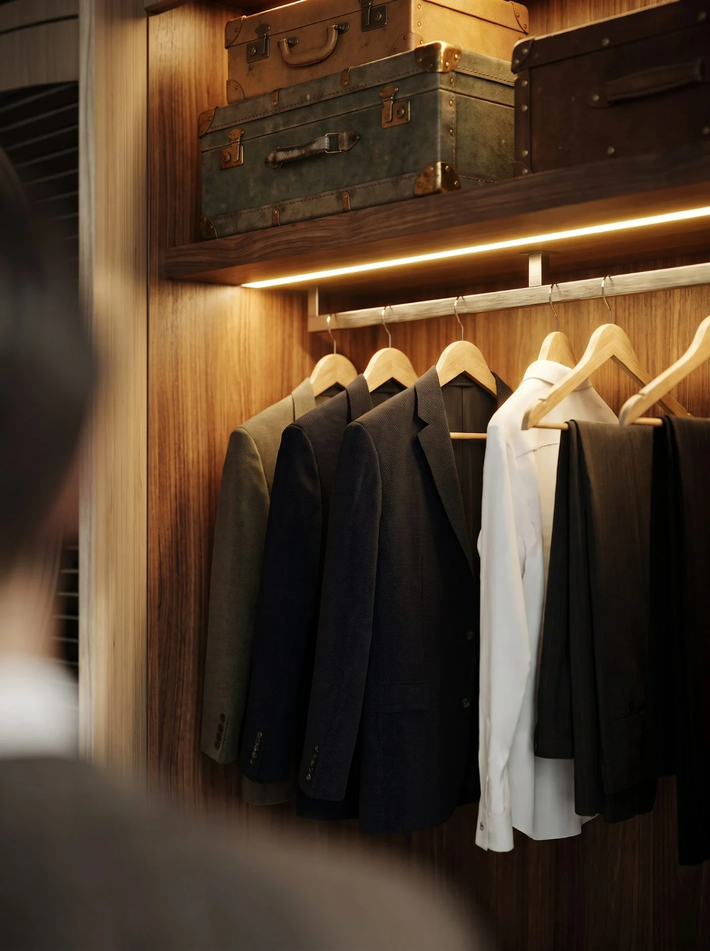 Project — wall system, dressing room